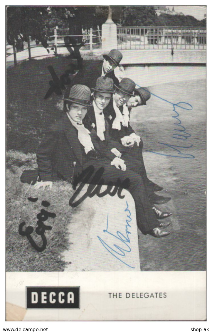 V6267/ The Delegates Beat- Popband Autogramm Autogrammkarte 60er Jahre - Autogramme