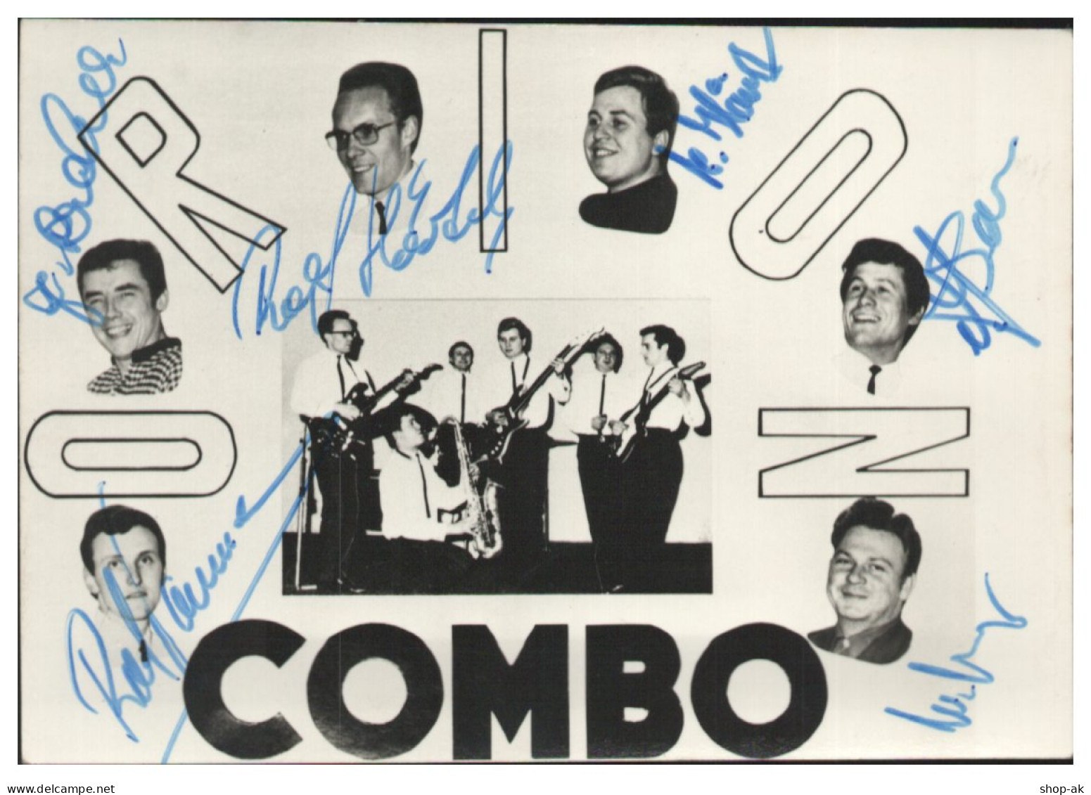 V6273/ Orion Combo Beat- Popband Autogramm Autogrammkarte 60er Jahre - Autographes