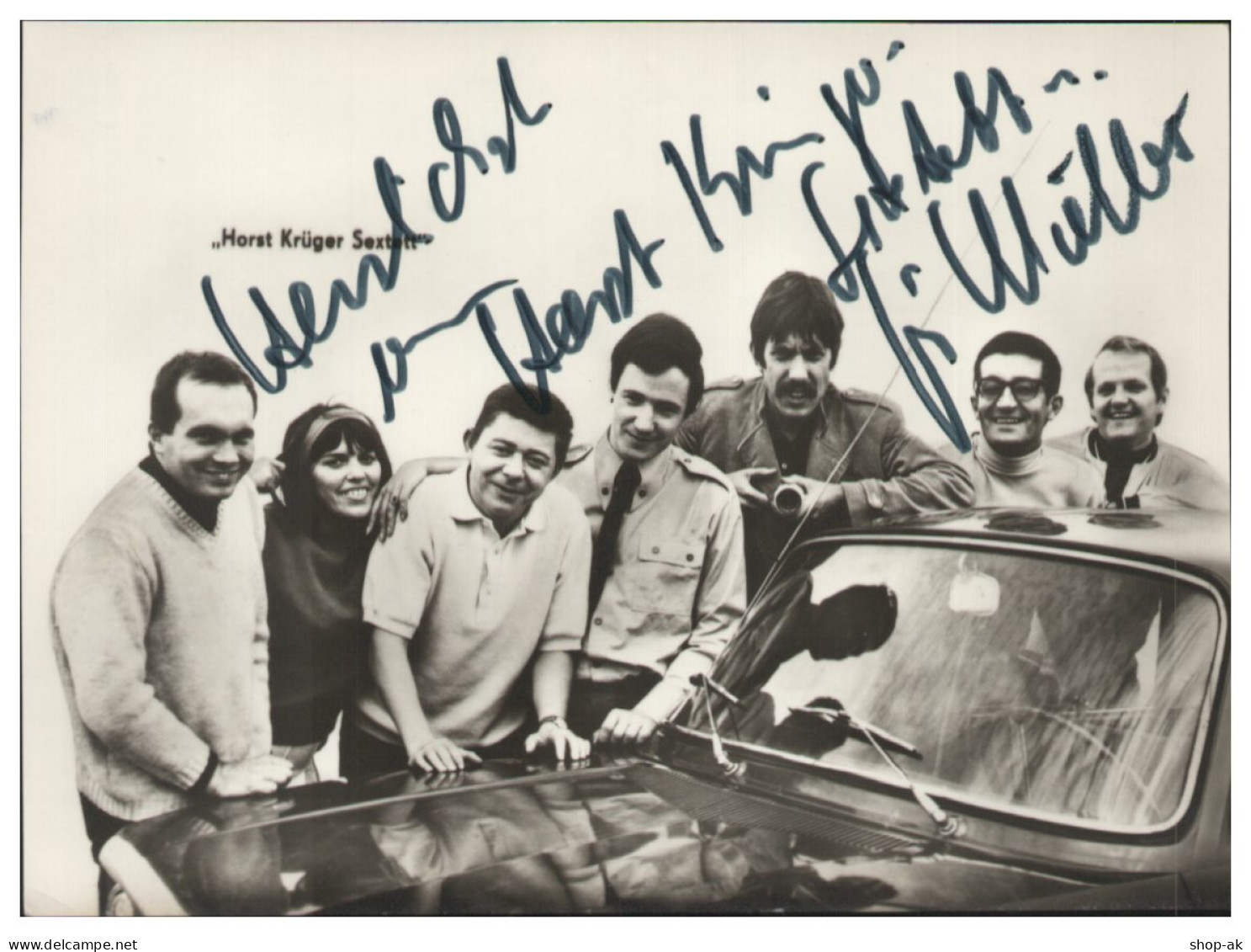 V6278/ Horst Krüger Sextett  DDR Autogramm Autogrammkarte 1966 - Autographs