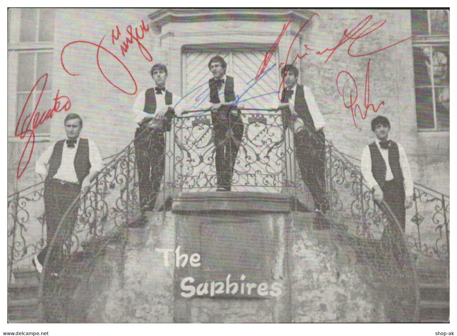 V6282/ The Saphires Beat- Popband Autogramm Autogrammkarte 60er Jahre - Autographs