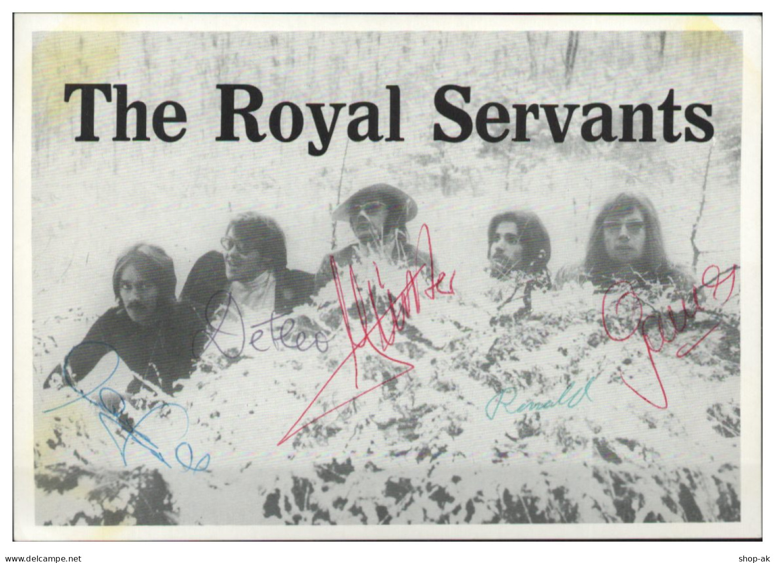 V6284/ The Royal Servants Beat- Popband Autogramm Autogrammkarte 60er Jahre - Autógrafos