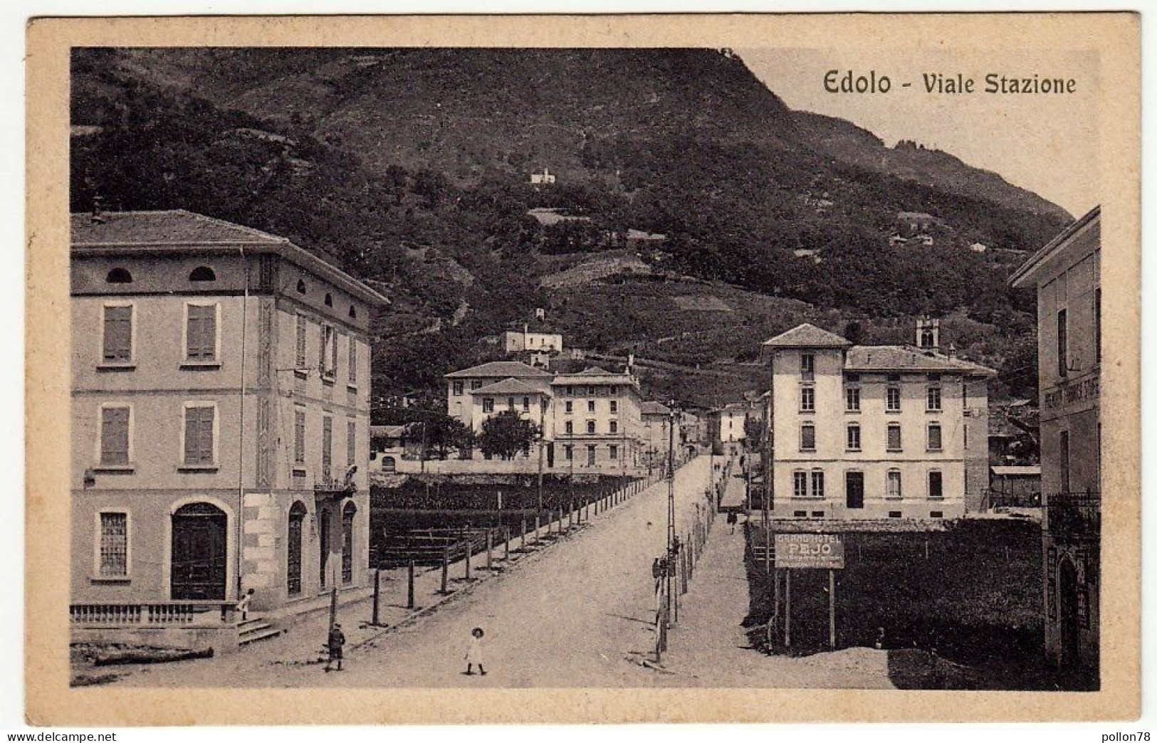 EDOLO - VIALE STAZIONE - BRESCIA - 1925 - Vedi Retro - Formato Piccolo - Brescia