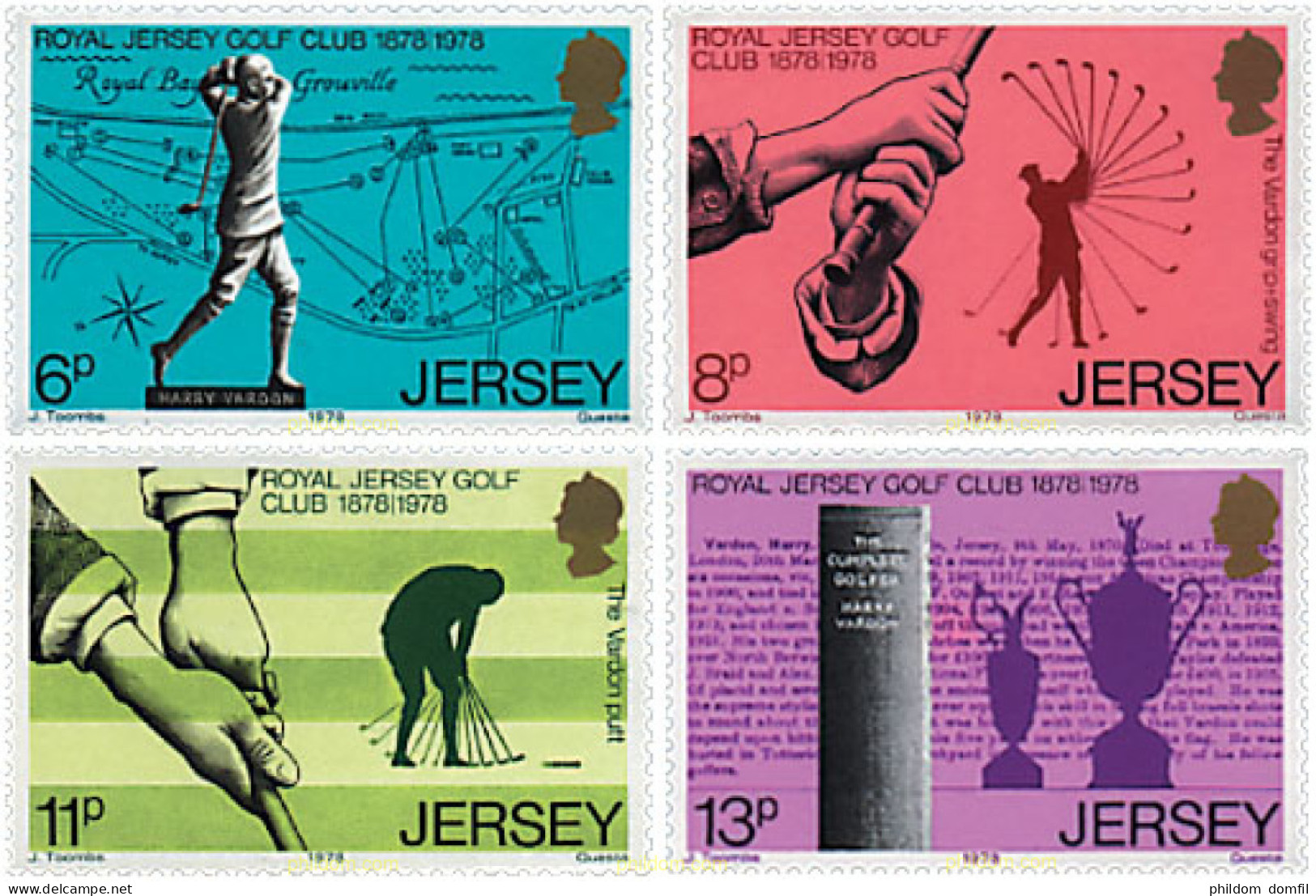 47960 MNH JERSEY 1978 CENTENARIO DEL REAL CLUB DE GOLF - Jersey