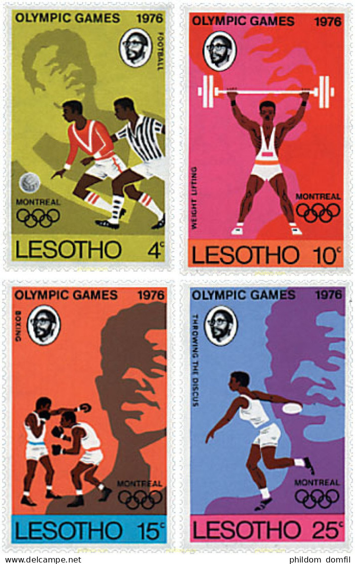 27550 MNH LESOTHO 1976 21 JUEGOS OLIMPICOS VERANO MONTREAL 1976 - Lesotho (1966-...)