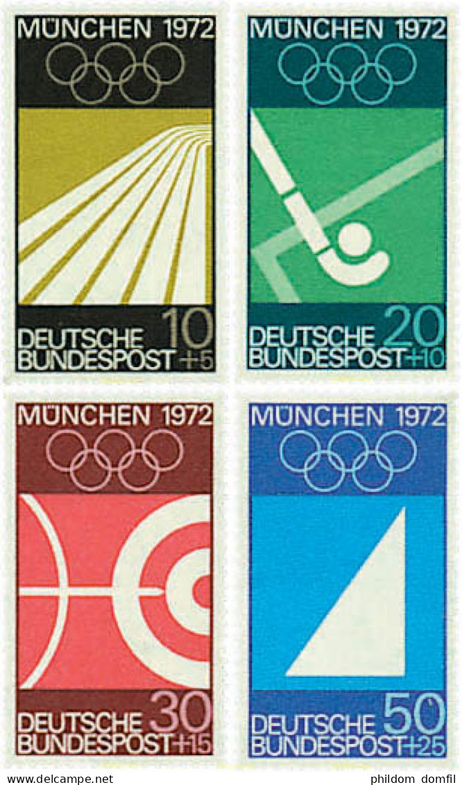 64930 MNH ALEMANIA FEDERAL 1969 20 JUEGOS OLIMPICOS VERANO MUNICH 1972 - Unused Stamps