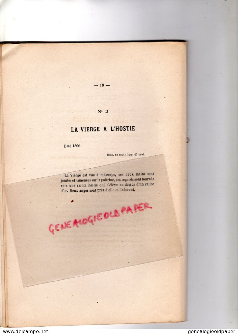 82- MONTAUBAN- 75- PARIS- RARE CATALOGUE VENTE TABLEAUX DESSINS INGRES-PEINTRE-1867- CHARLES PILLET -M. HARO -DROUOT