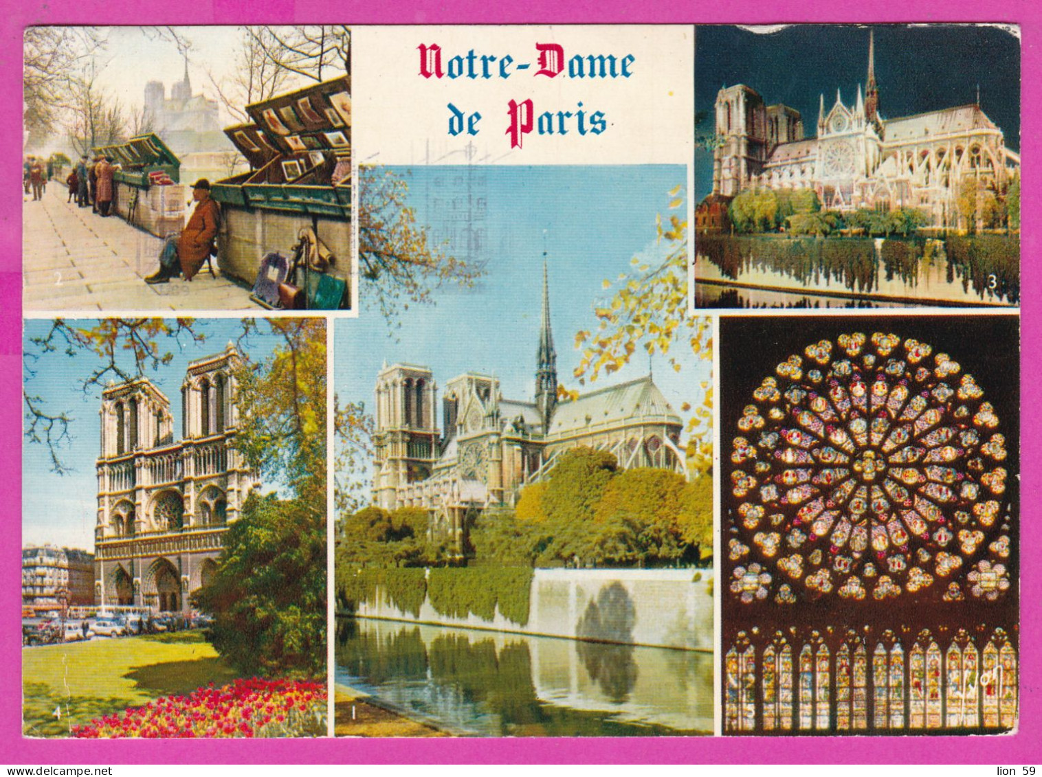 294155 / France - PARIS Notre-Dame PC 1973 St Ouen USED 0.10+0.50 Fr. Marianne De Béquet , Blason De Troyes Flamme Music - Covers & Documents