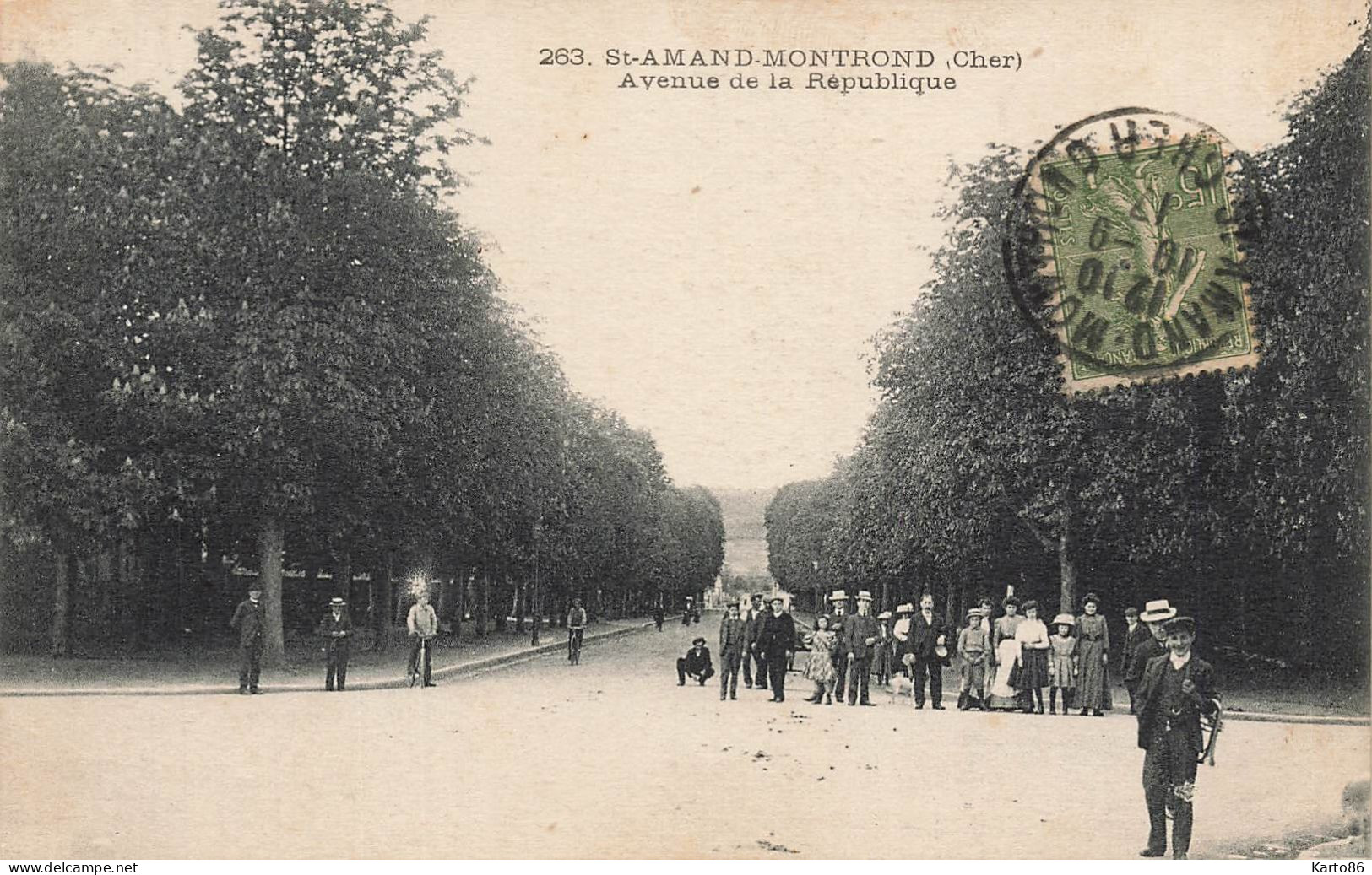 St Amand Montrond * Avenue De La République * Villageois - Saint-Amand-Montrond