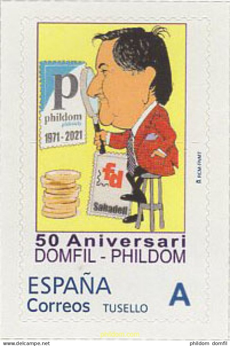 644772 MNH ESPAÑA Privados 2021 50 ANIVERSARIO DE PHILDOM 1971 - 2021 - Unused Stamps