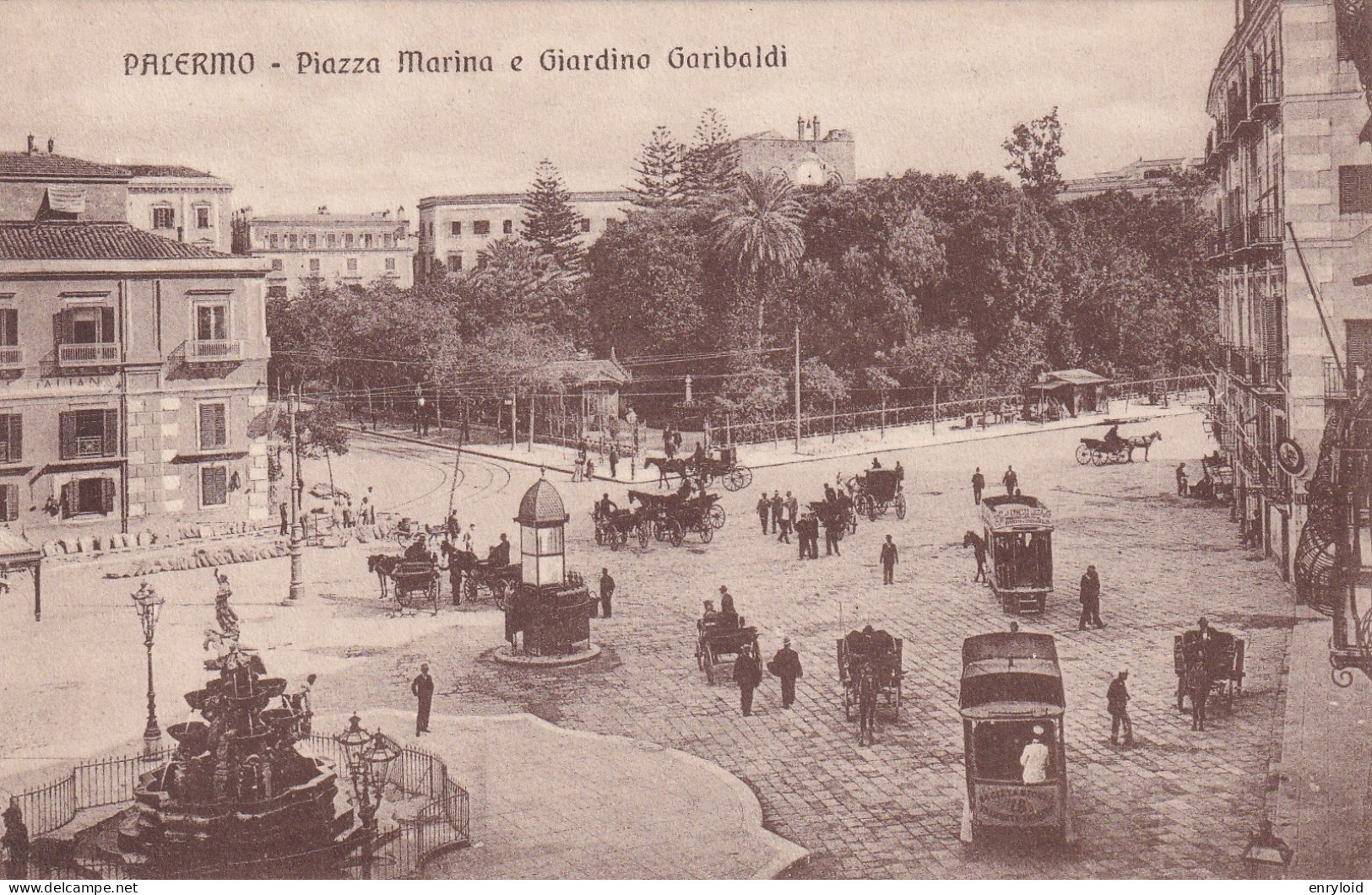 Palermo Piazza Marina E Giardino Garibaldi - Palermo