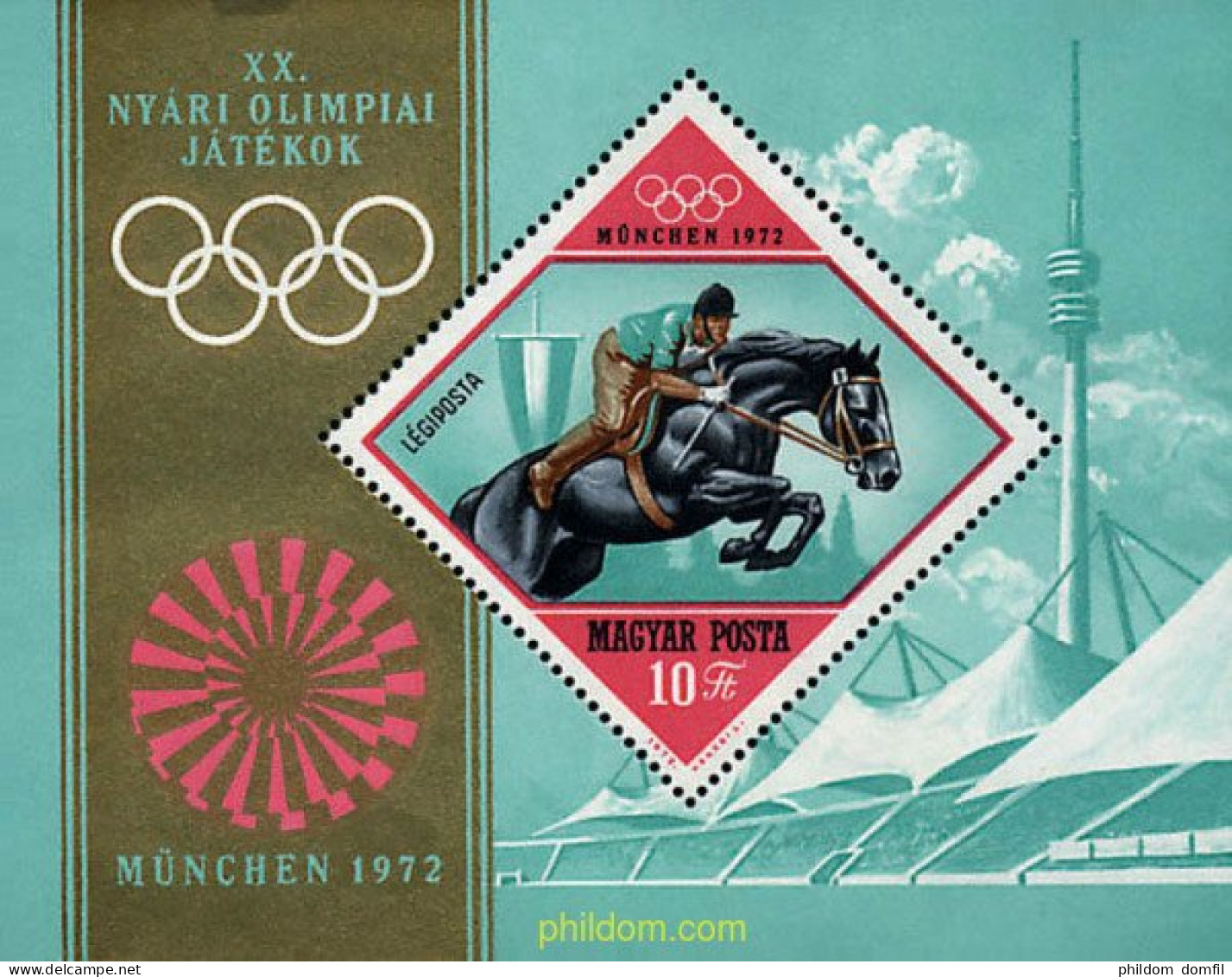 64078 MNH HUNGRIA 1972 20 JUEGOS OLIMPICOS VERANO MUNICH 1972 - Unused Stamps