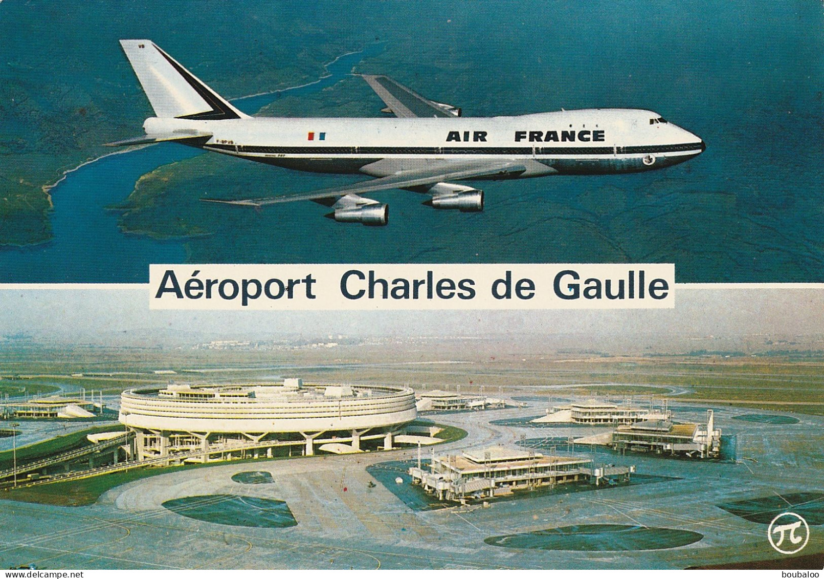 AEROPORT CHARLES DE GAULLE - DANS LES DEBUTS DE SON OUVERTURE - BOEING 747 AIR FRANCE - Aerodromes