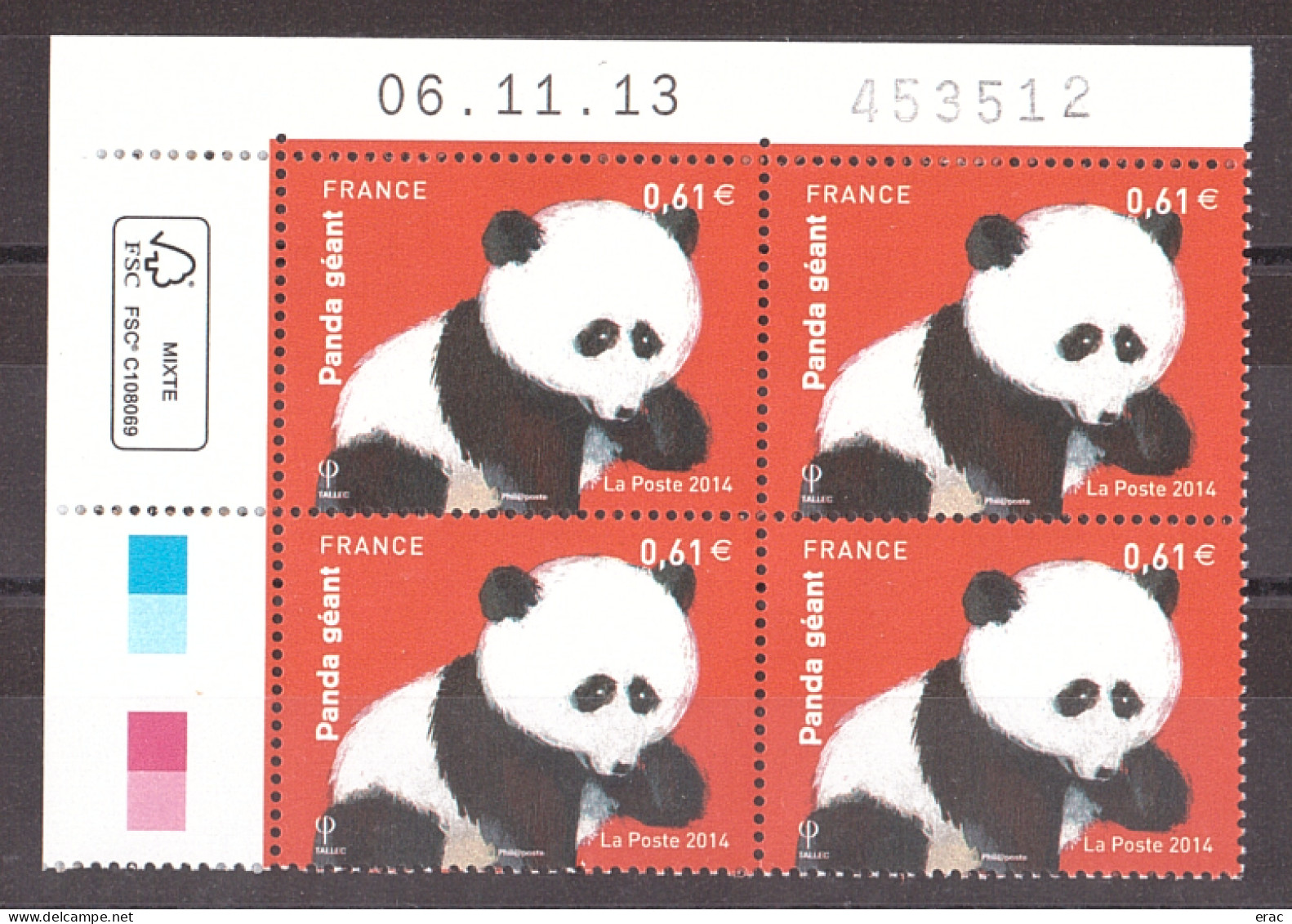 France - Coin Daté 06.11.13 Du N° 4843 - Neuf ** - Les Ours - 2010-2019