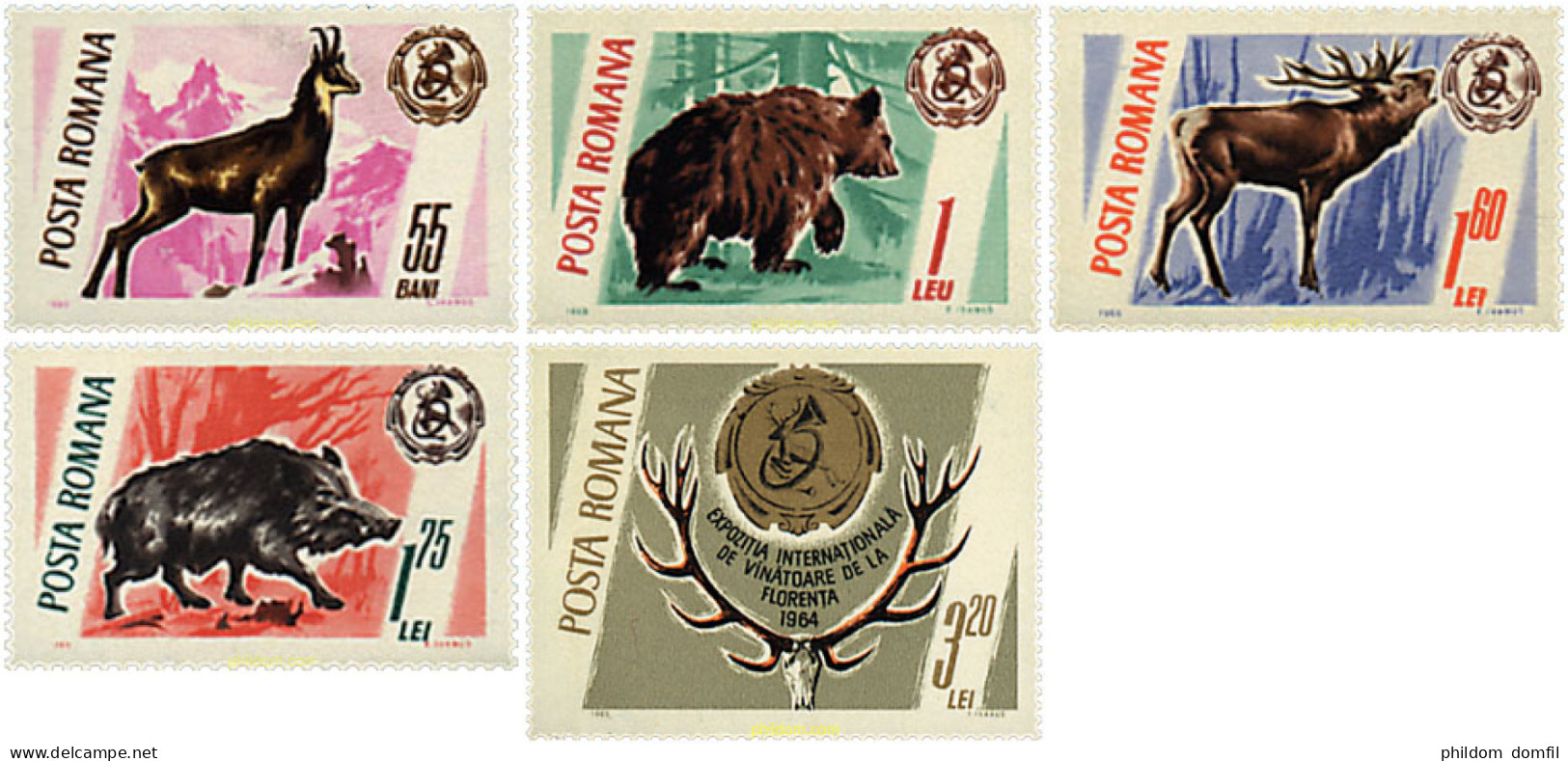 61916 MNH RUMANIA 1965 EXPOSICION INTERNACIONAL DE CAZA. FAUNA - Other & Unclassified