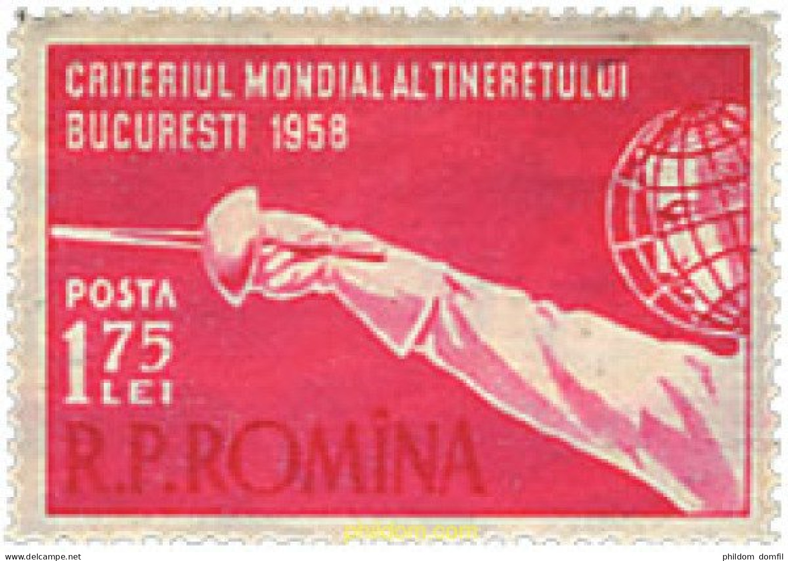 61875 MNH RUMANIA 1958 CRITERIUM MUNDIAL DE ESGRIMA. - Other & Unclassified