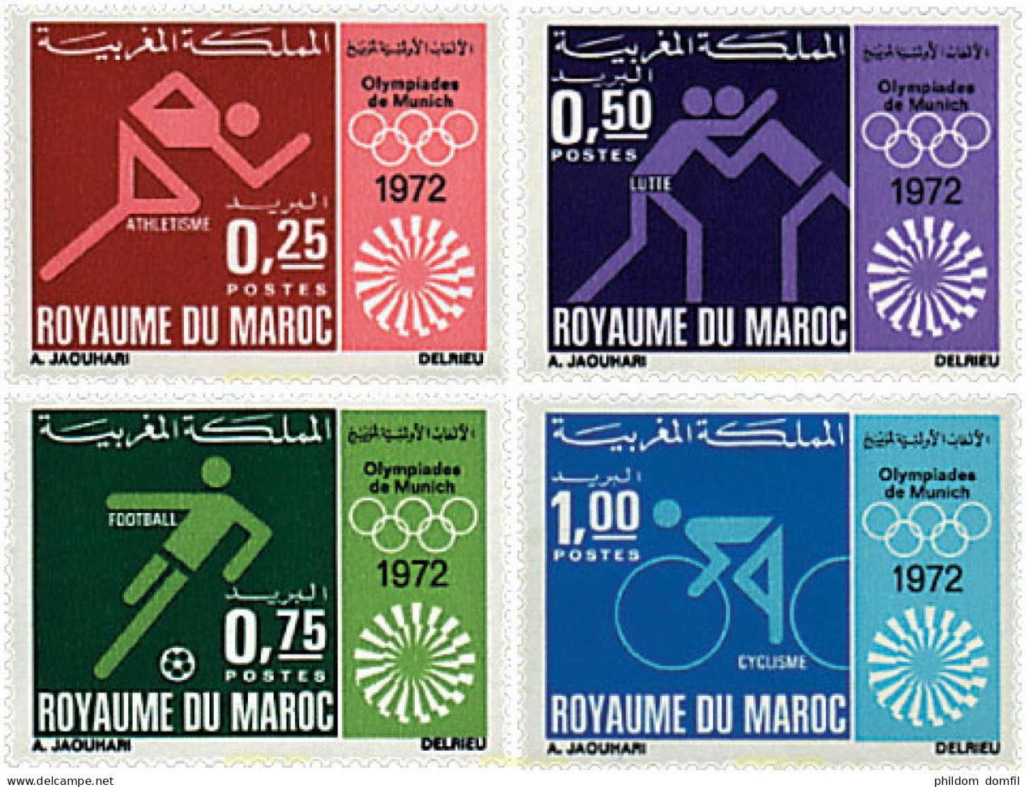 27617 MNH MARRUECOS 1972 20 JUEGOS OLIMPICOS VERANO MUNICH 1972 - Maroc (1956-...)