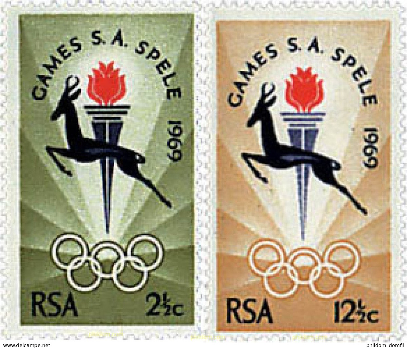 28818 MNH SUDAFRICA 1969 JUEGOS DEPORTIVOS - Neufs