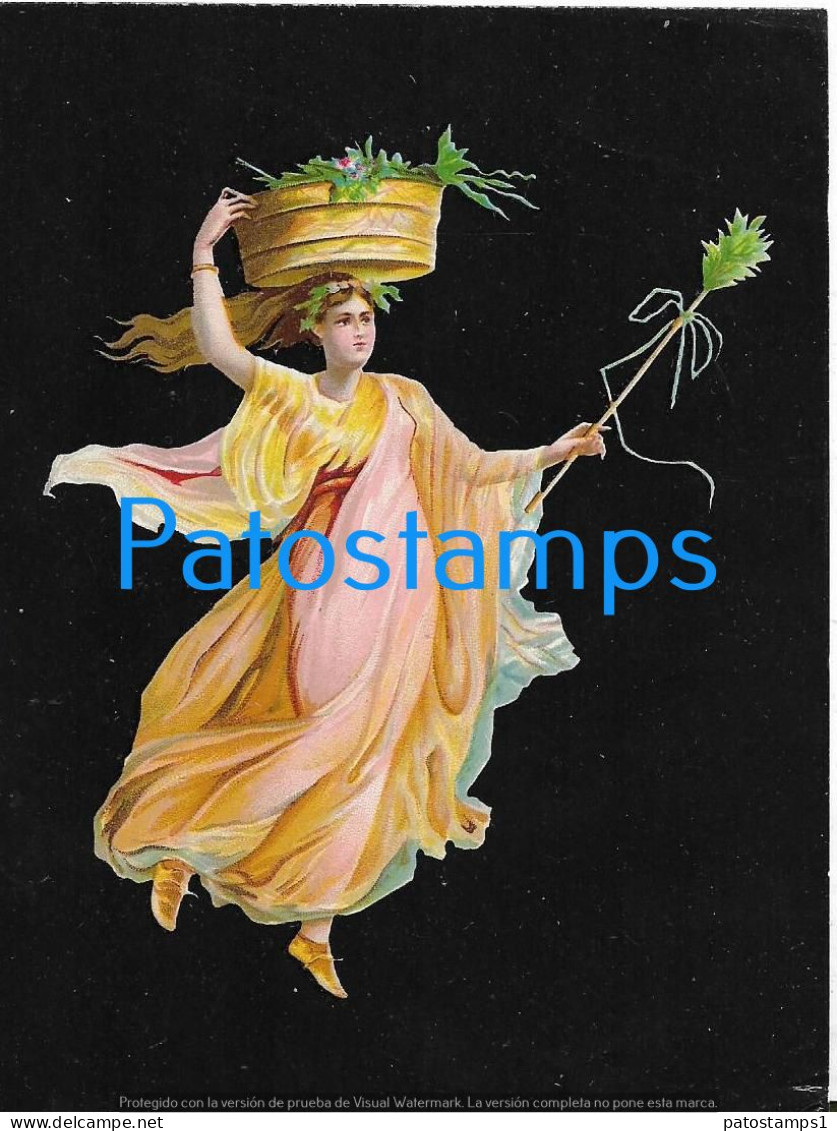 229008 ART ARTE WOMAN SENSUAL WITH BASKET NO POSTAL POSTCARD - Ohne Zuordnung