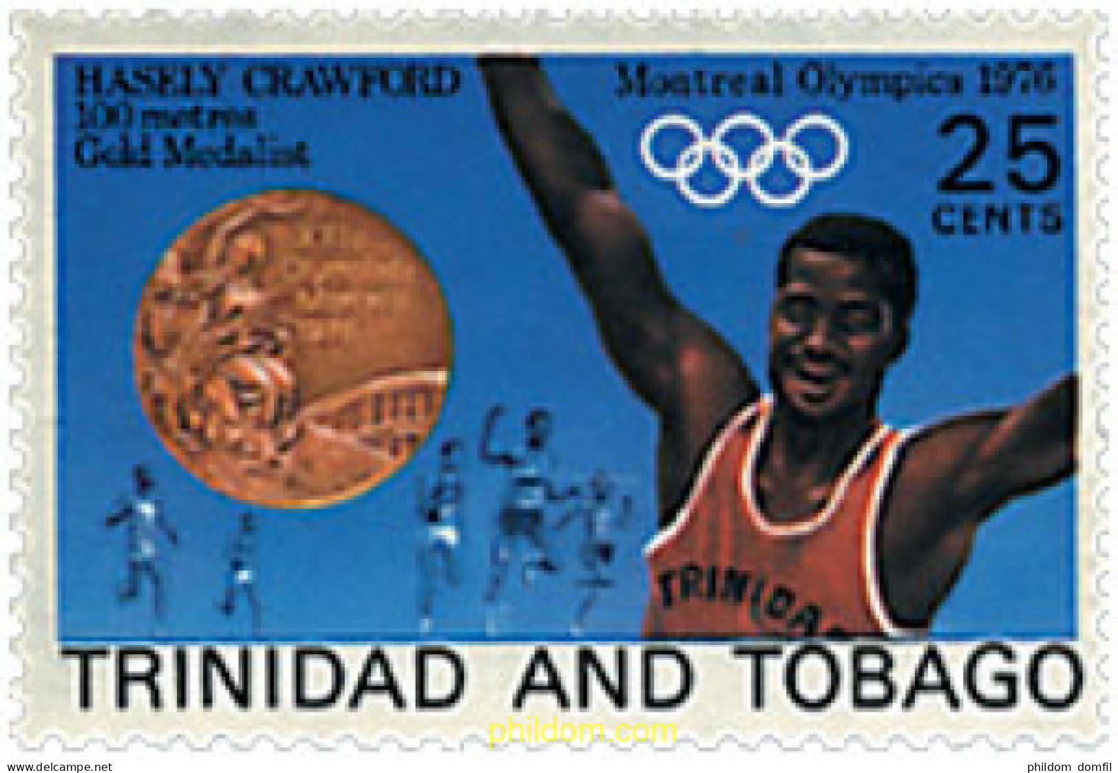40099 MNH TRINIDAD Y TOBAGO 1977 21 JUEGOS OLIMPICOS VERANO MONTREAL 1976 - Trinité & Tobago (1962-...)