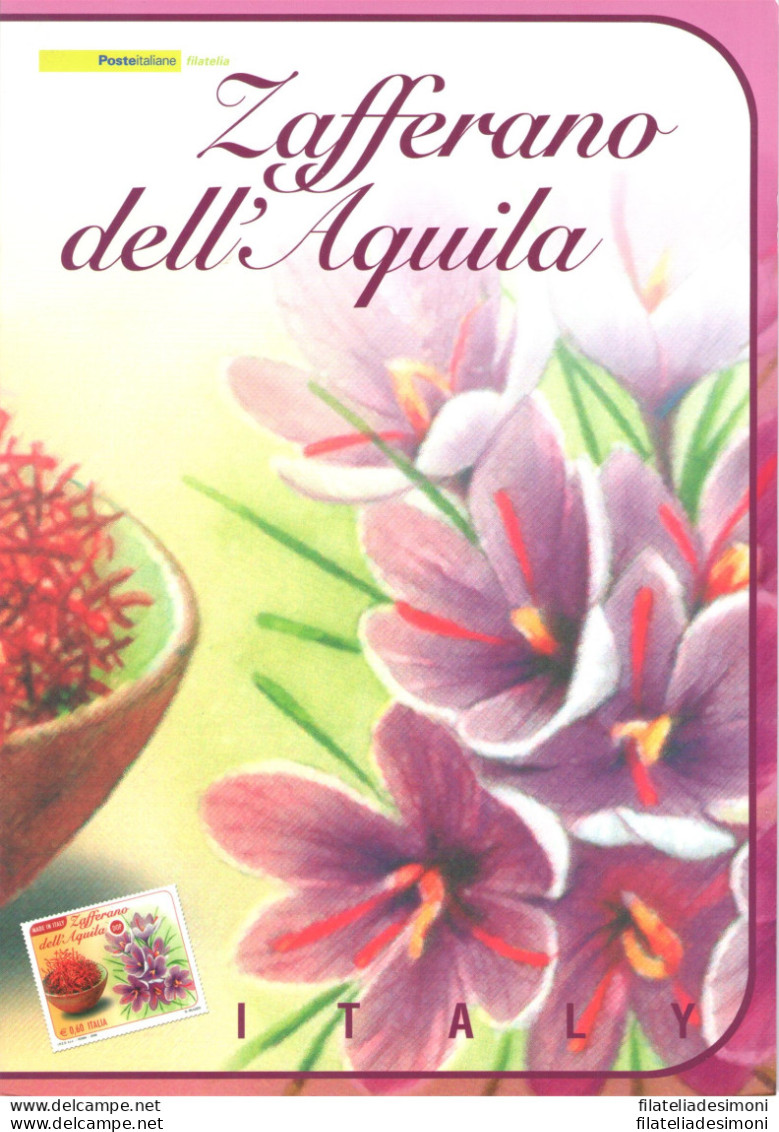 2008 Italia - Repubblica, Folder - Zafferano Dell'Aquila N. 182 - MNH** - Presentatiepakket