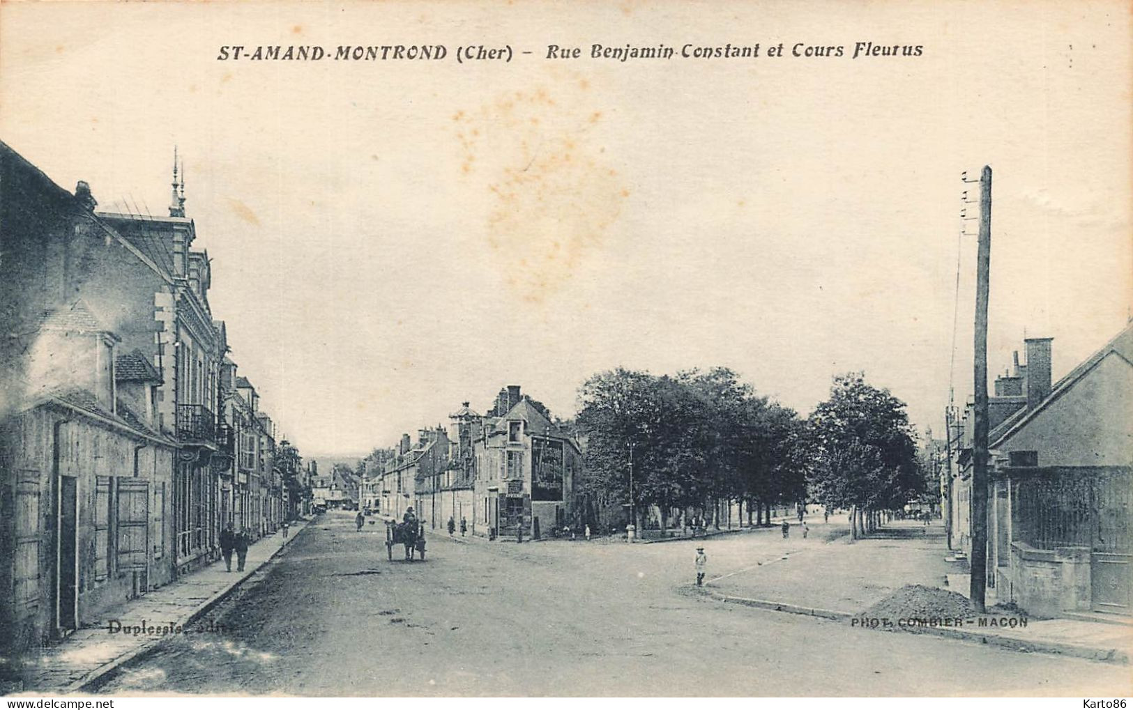 St Amand Montrond * Rue Benjamin Constant Et Cours Fleurus * Attelage - Saint-Amand-Montrond