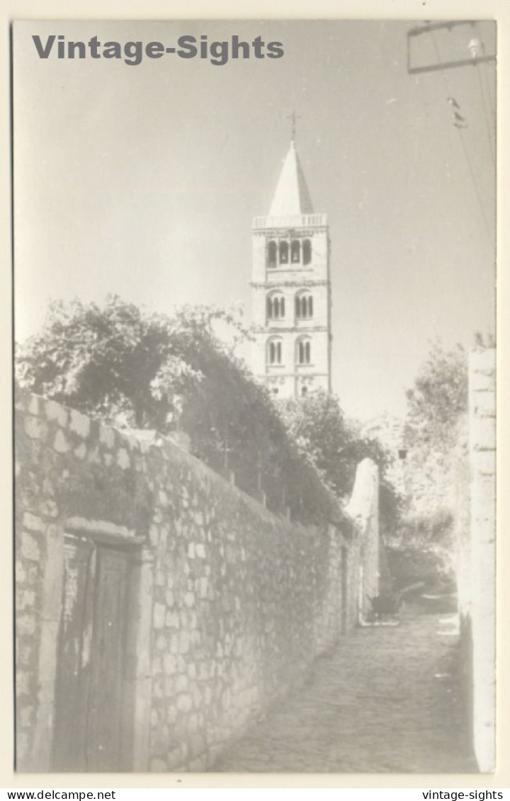 Rab / Croatia: St. Mary's Campanile - Church (Vintage RPPC 1930s) - Croatia