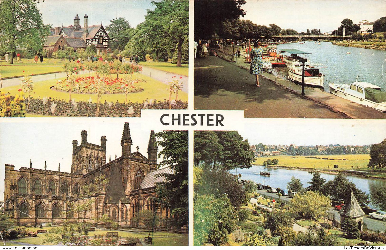 ROYAUME-UNI - Chester - The Cathedral - Grosvenor Park - The Groves - The Dee From Grosvenor Park - Carte Postale - Chester