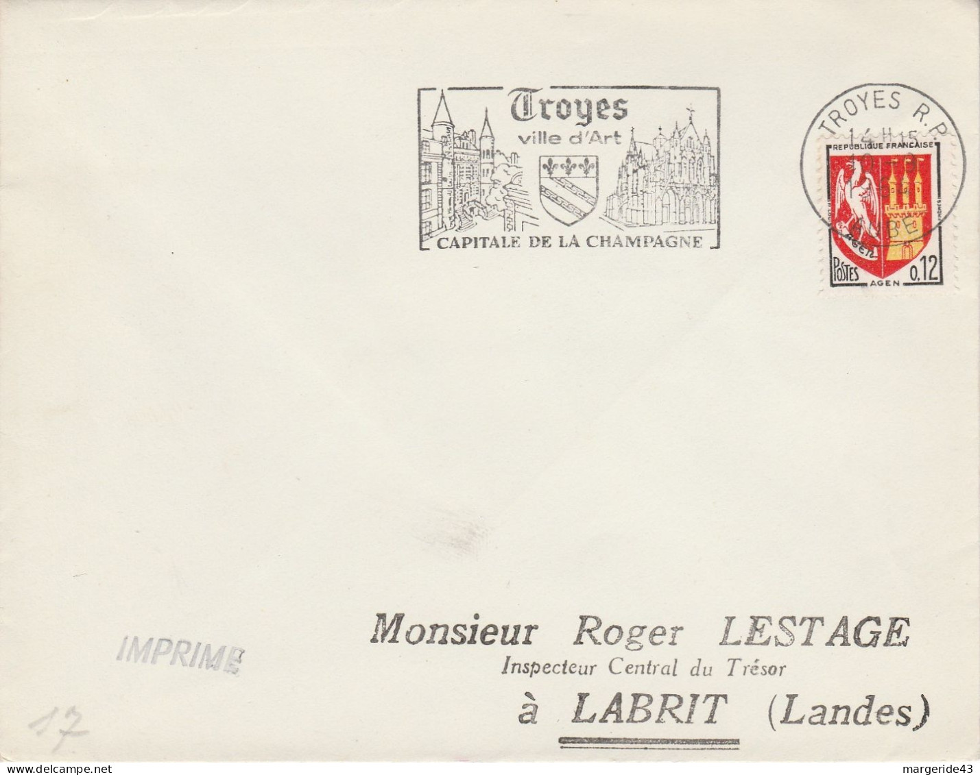 FRANCE LOT DE 34 FLAMMES SUR LETTRES