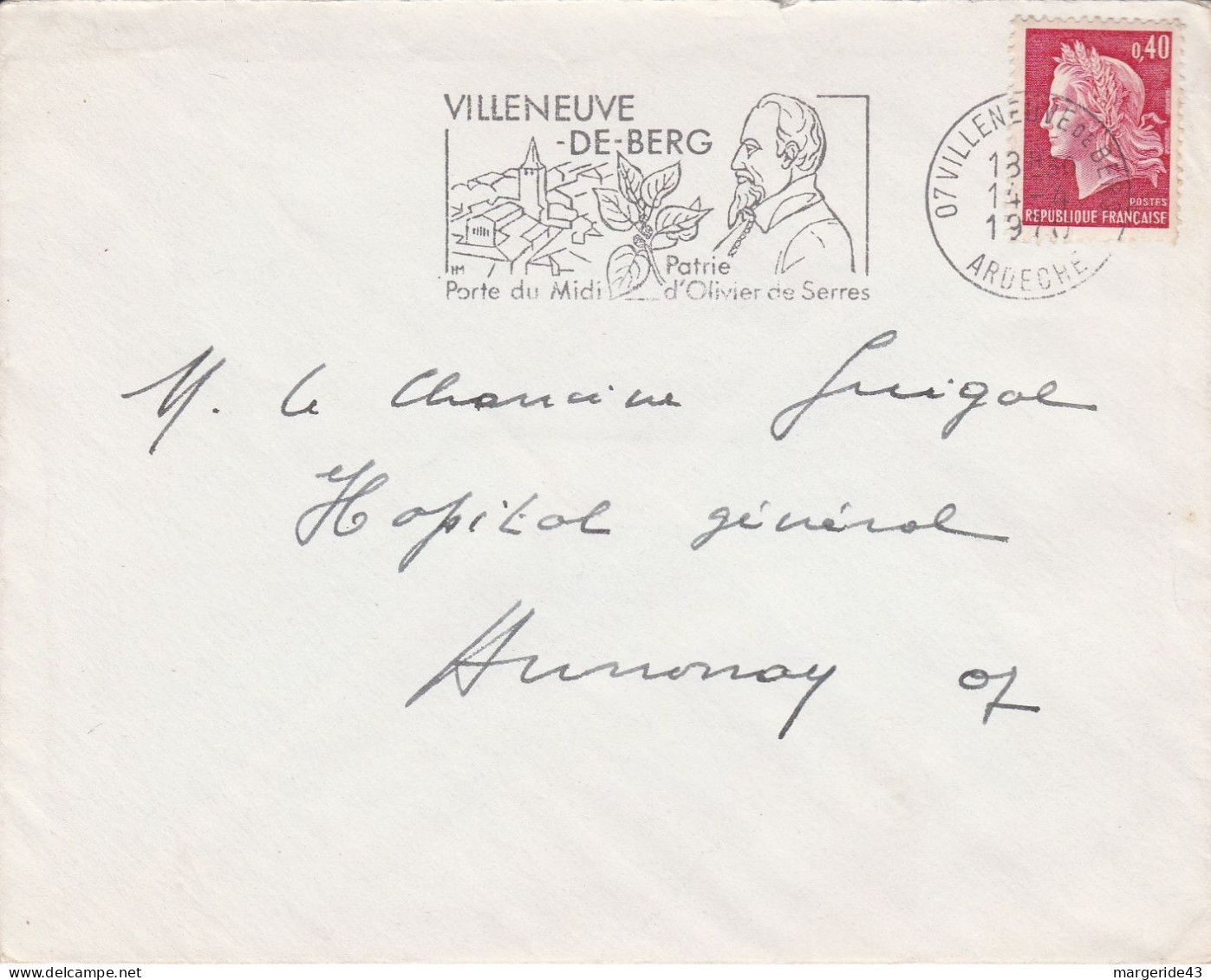 FRANCE LOT DE 34 FLAMMES SUR LETTRES