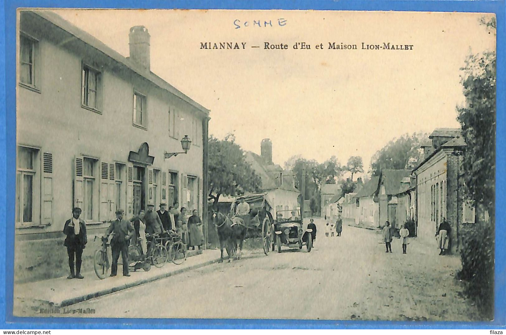 80 - Somme - Miannay - Route D'Eu Et Maison Lion Mallet (N15735) - Sonstige & Ohne Zuordnung