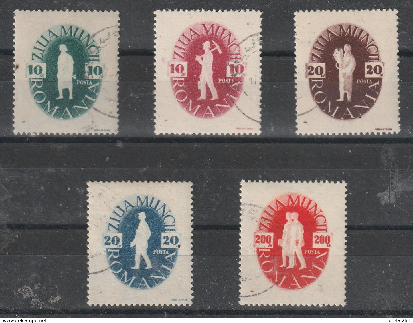 1946 -  1 MAI Mi No 987/991 - Used Stamps