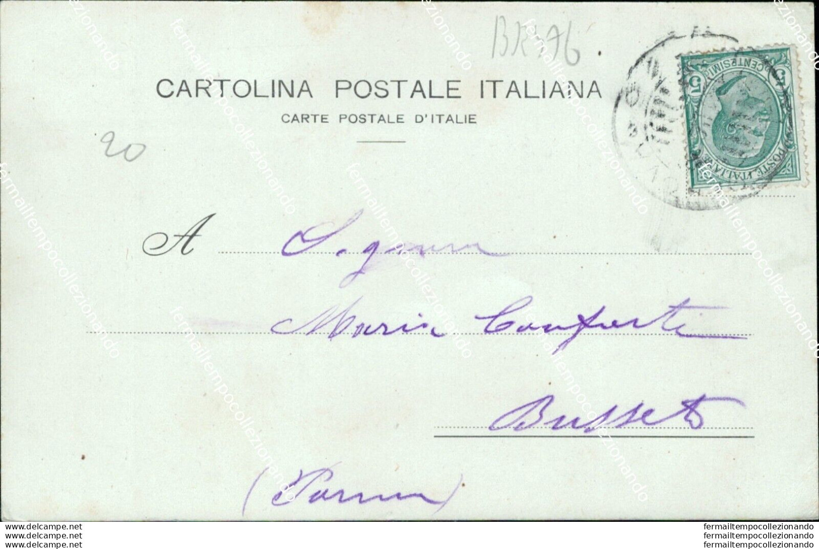 Br476 Cartolina Bordighera Cap.ameglio Hotel Inizio 900  Imperia Liguria - Imperia