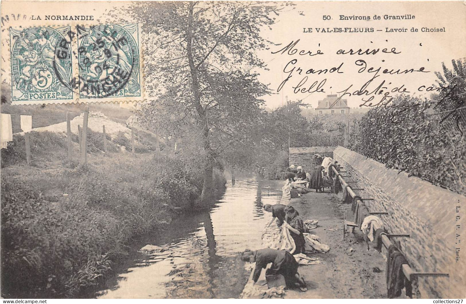 50-ENVIRONS DE GRANVILLE- LE VAL-ES-FLEURS- LAVOIR DE CHOISEL - Granville