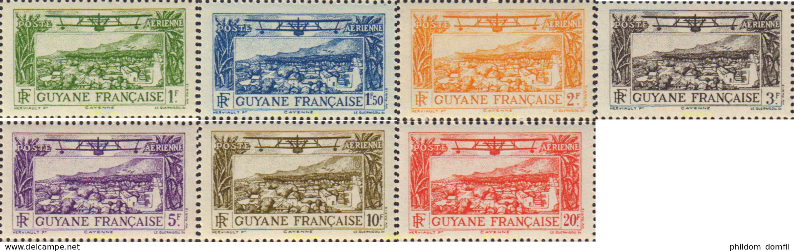 657257 MNH GUYANA FRANCESA 1933 AVIONES - Unused Stamps