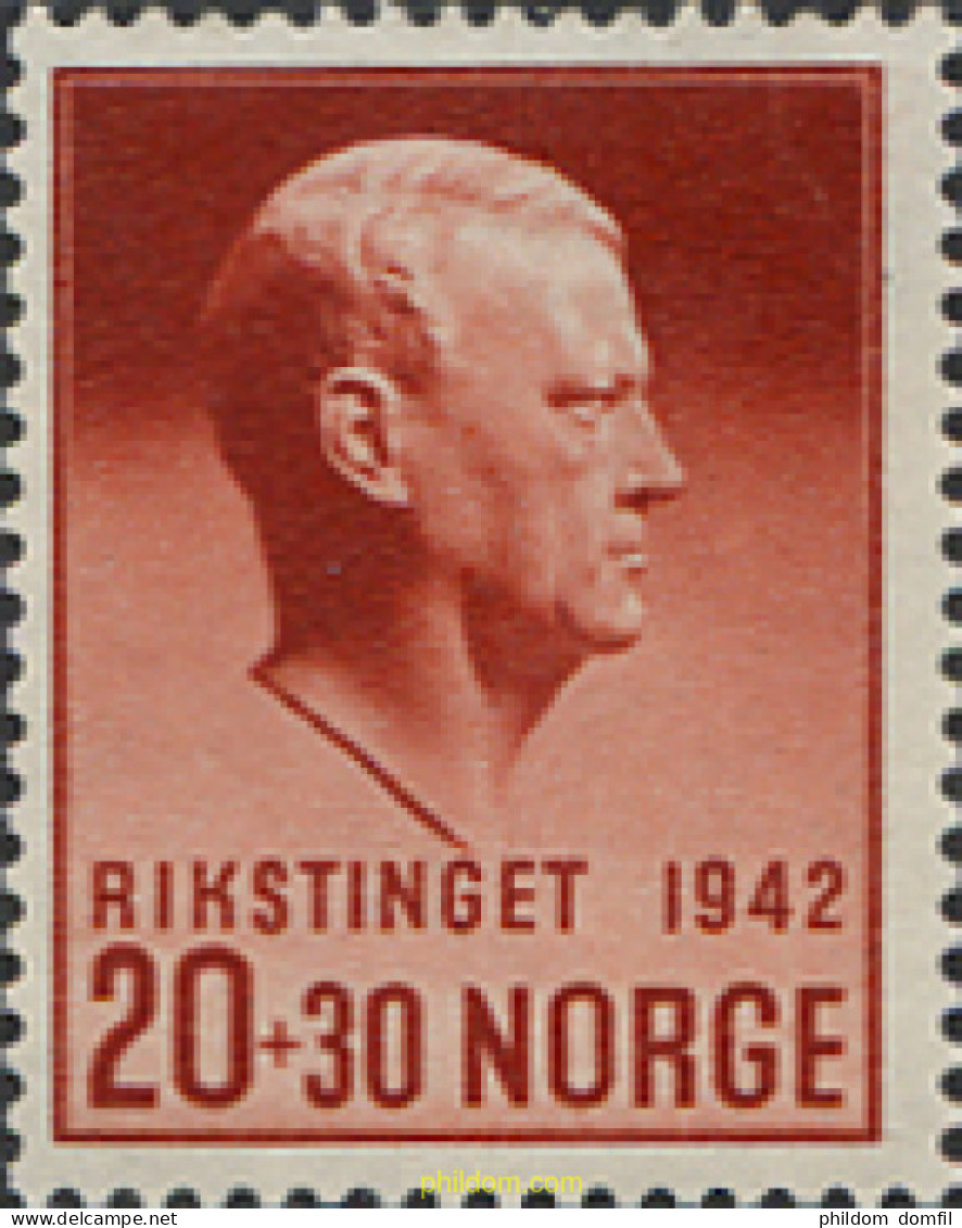 101893 MNH NORUEGA 1942 RIKARD QUISLING - Neufs