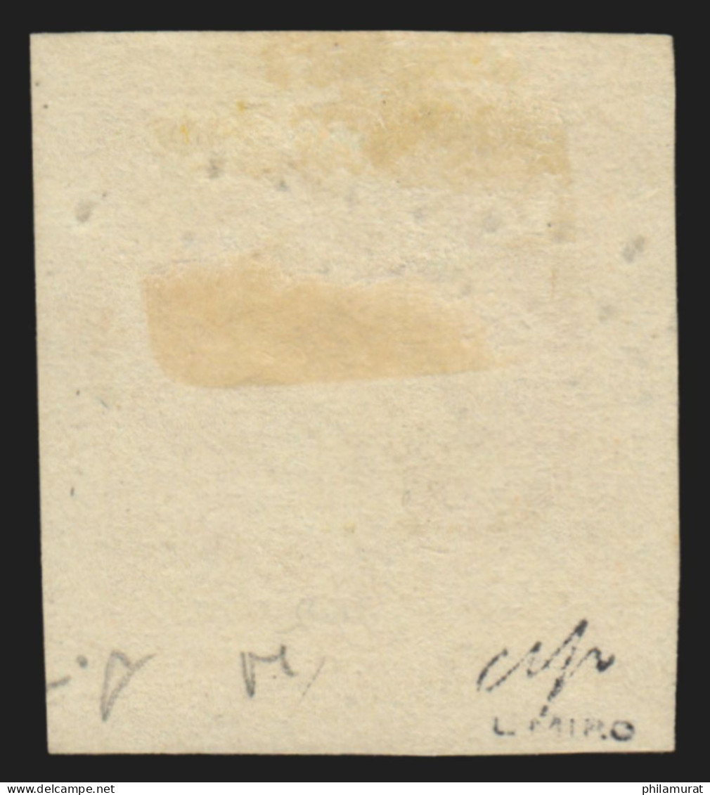 N°16b, 40c ORANGE-SUR-PAILLE, Oblitéré, Signé MIRO - SUPERBE - 1853-1860 Napoléon III