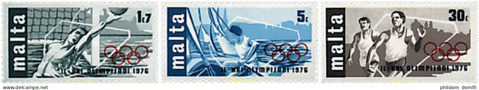 67586 MNH MALTA 1976 21 JUEGOS OLIMPICOS VERANO MONTREAL 1976 - Malte