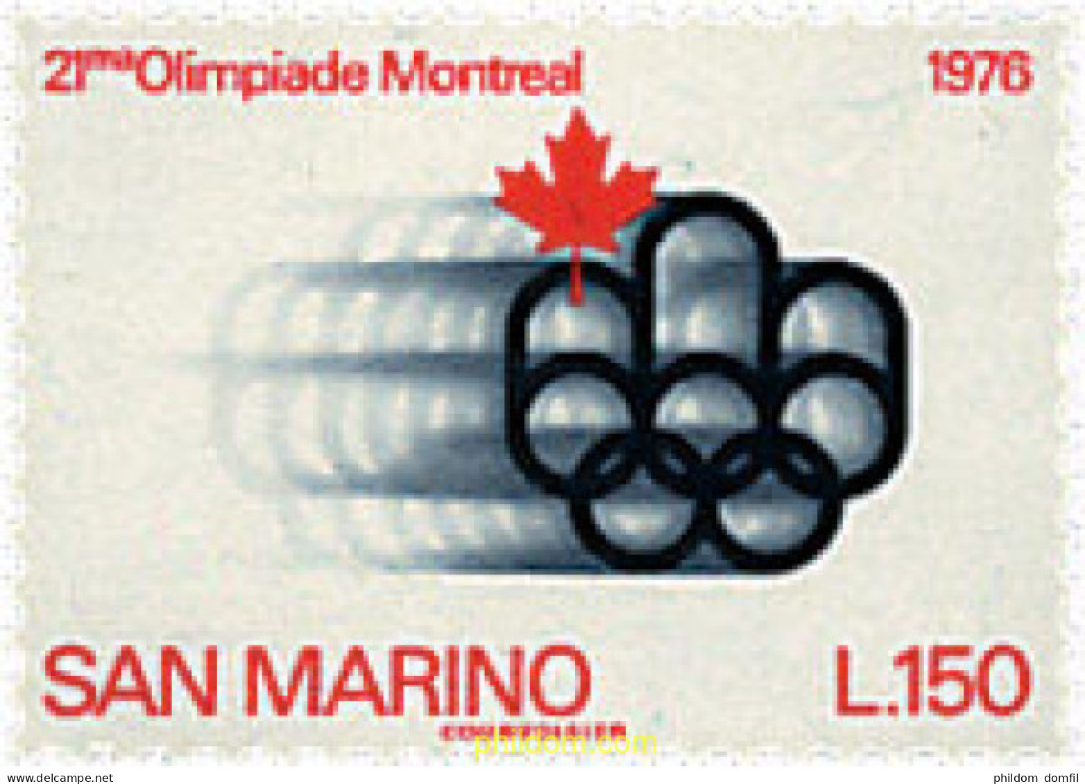 70081 MNH SAN MARINO 1976 21 JUEGOS OLIMPICOS VERANO MONTREAL 1976 - Ungebraucht