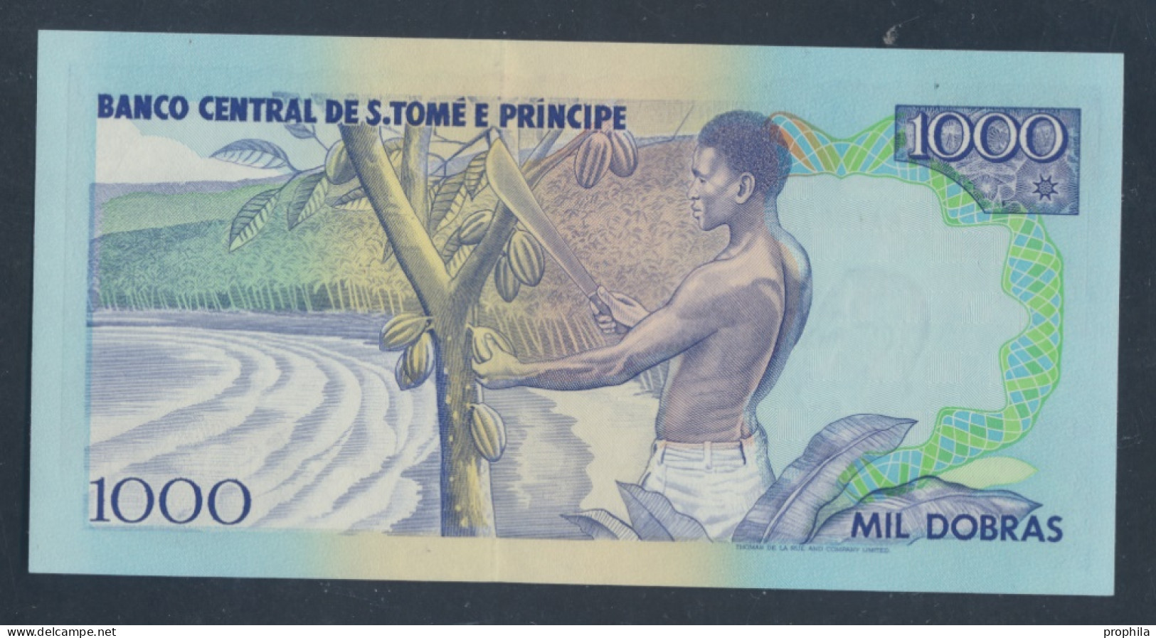 Sao Tome E Principe Pick-Nr: 64 Bankfrisch 1993 1.000 Dobras (9810628 - San Tomé E Principe