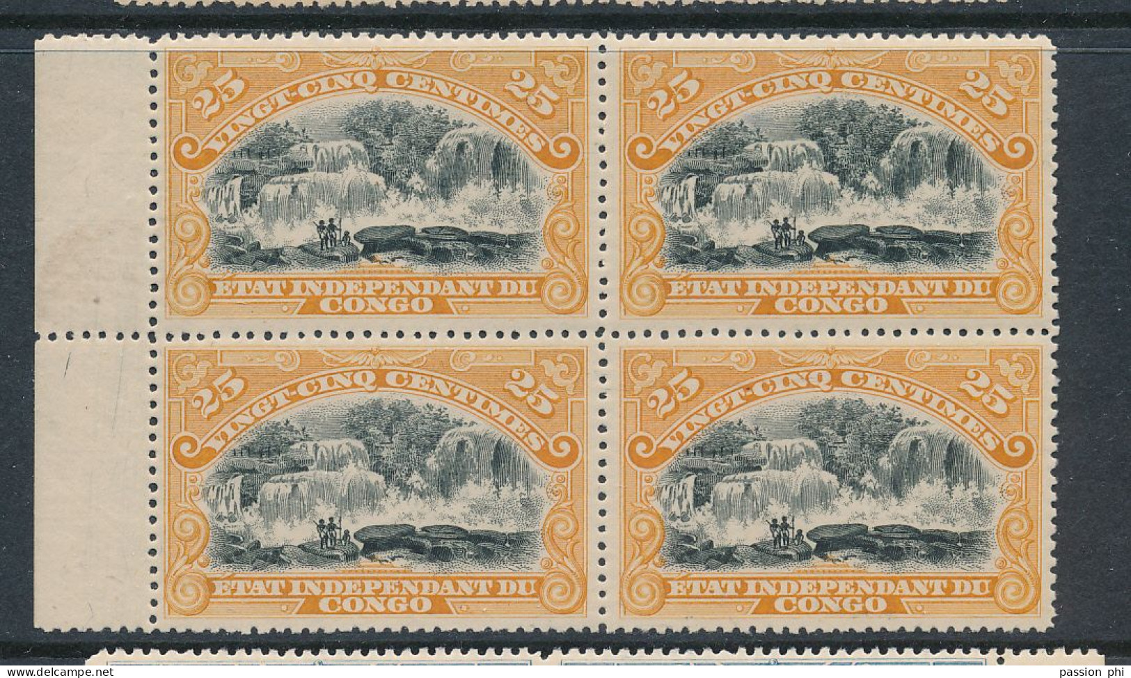 BELGIAN CONGO COB 21 BL.OF 4 MNH - Unused Stamps