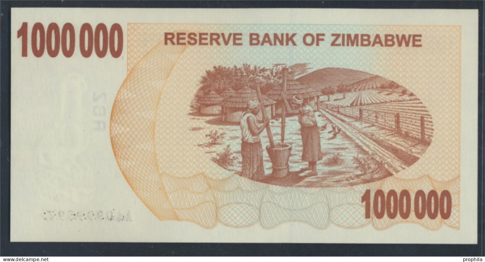 Simbabwe Pick-Nr: 53 Bankfrisch 2008 1 Mio. Dollars (9810967 - Zimbabwe