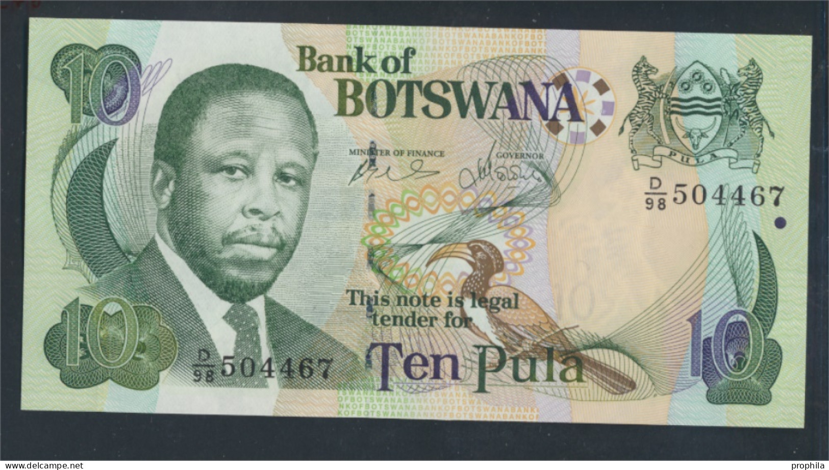 Botswana Pick-Nr: 24b Bankfrisch 2007 10 Pula (9810896 - Botswana