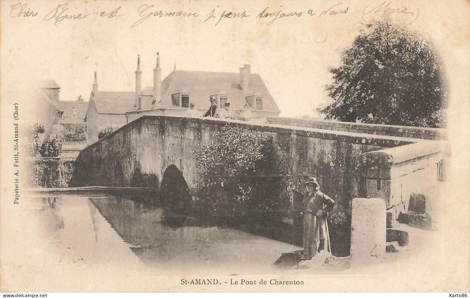 St Amand Montrond * Le Pont De Charenton * Lavoir Laveuse - Saint-Amand-Montrond