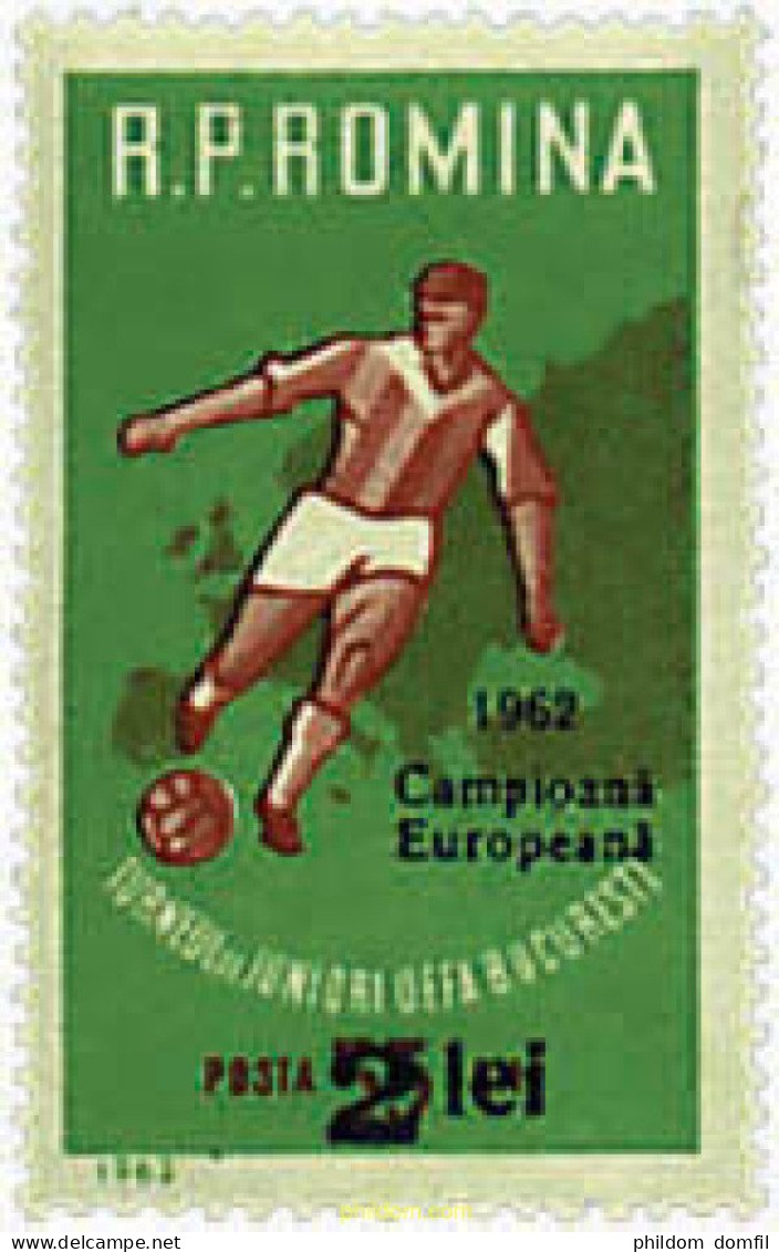 61898 MNH RUMANIA 1962 VICTORIA RUMANA EN EL TORNEO EUROPEO DE FUTBOL JUVENIL - Other & Unclassified