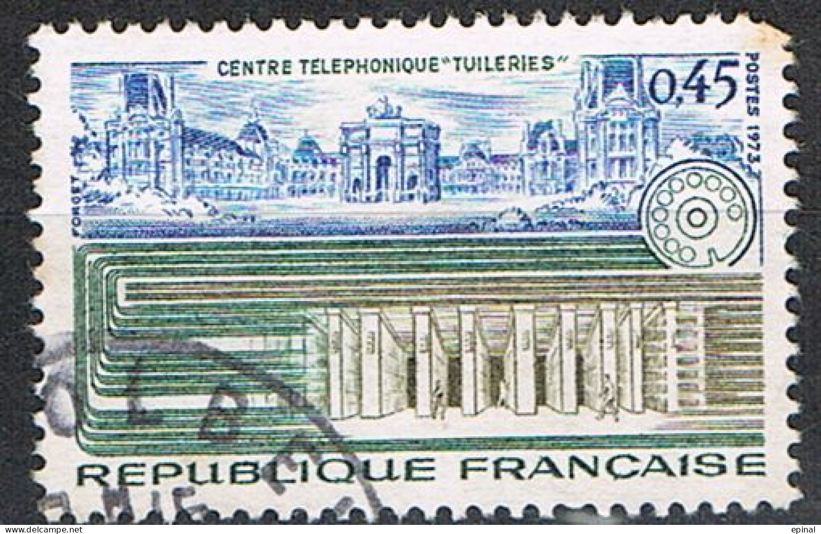 FRANCE : N° 1750 Oblitéré (Centre Téléphonique "Tuileries") - PRIX FIXE - - Used Stamps