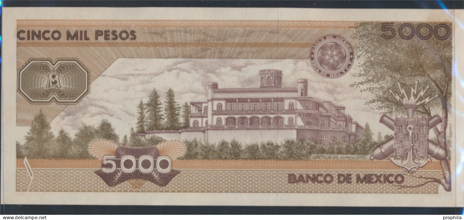 Mexiko Pick-Nr: 88c Bankfrisch 1989 5.000 Pesos (9855678 - Mexique