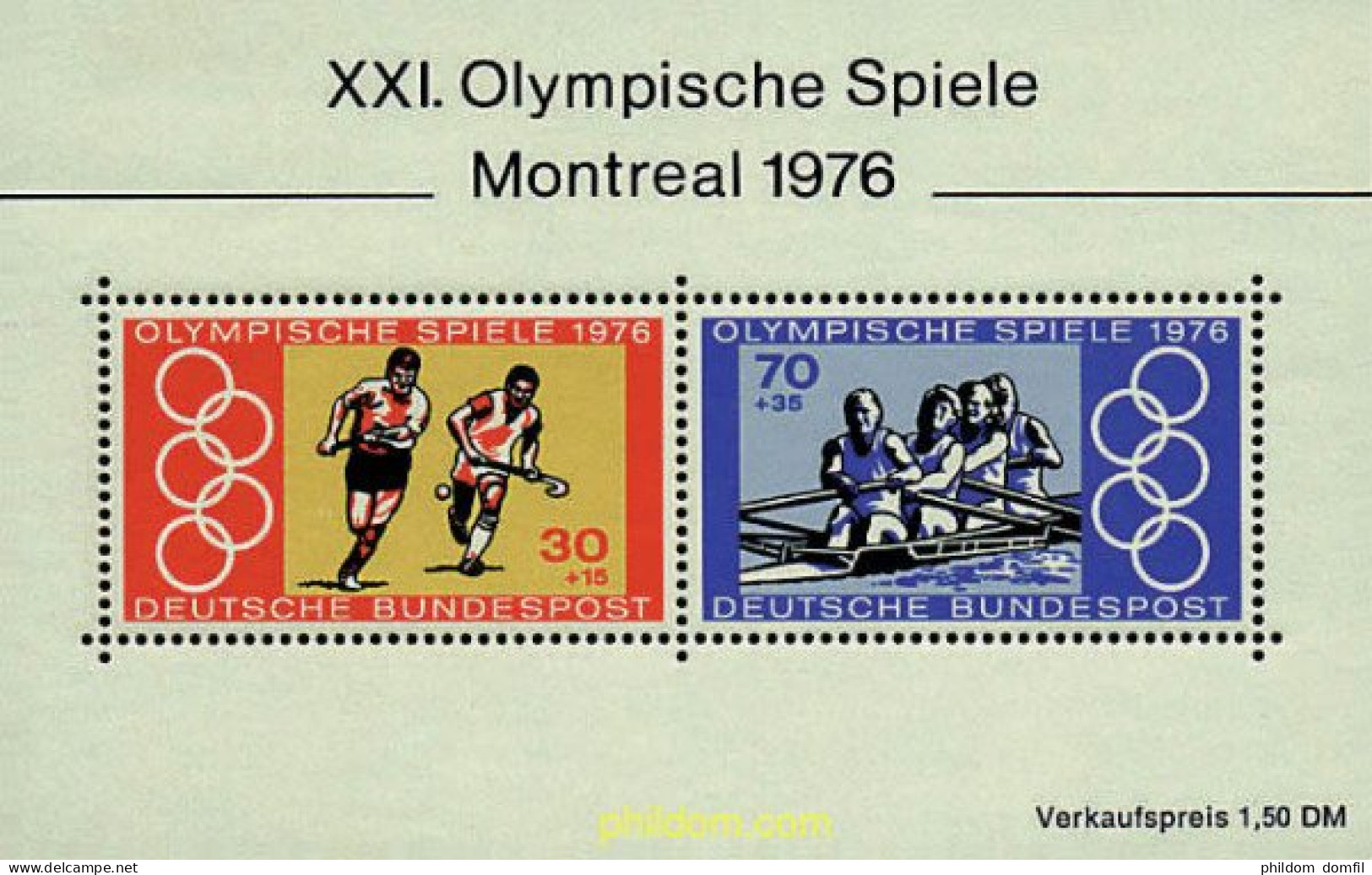 64955 MNH ALEMANIA FEDERAL 1976 21 JUEGOS OLIMPICOS VERANO MONTREAL 1976 - Unused Stamps
