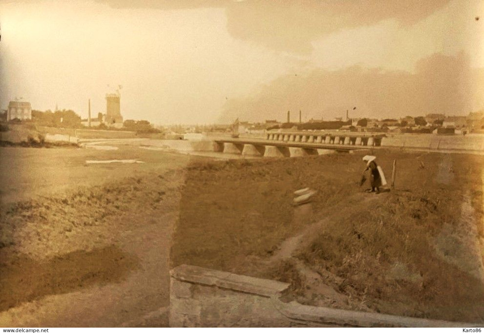 Les Sables D'olonne * RARE Photo Albuminée Circa 1880/1895 * 17.5x12.5cm - Sables D'Olonne