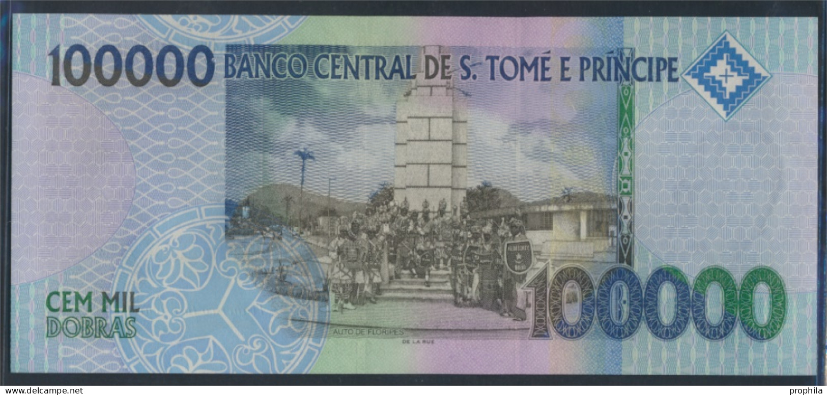 Sao Tome E Principe Pick-Nr: 69a Bankfrisch 2005 100.000 Dobras (9855650 - San Tomé E Principe