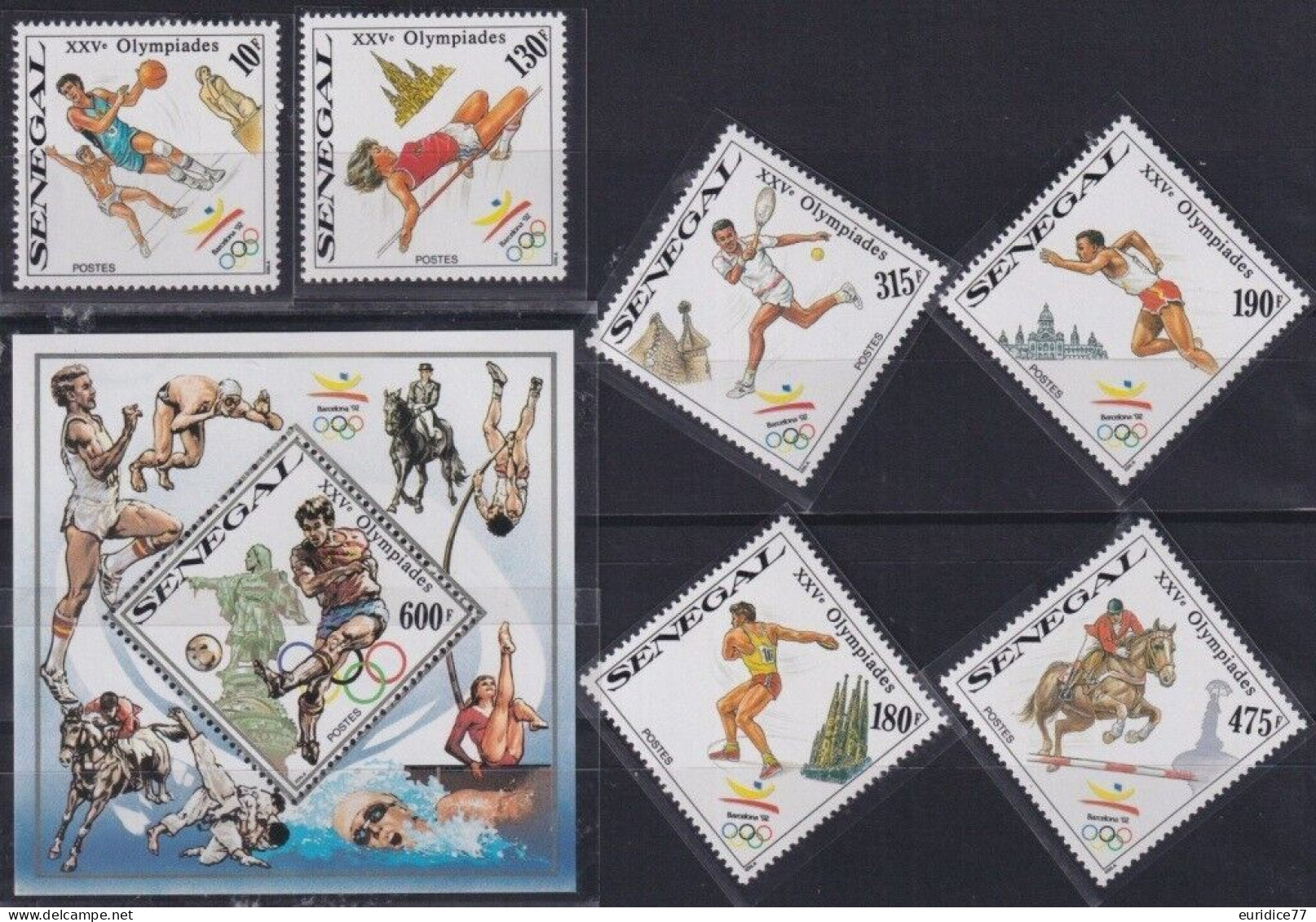 Senegal 1989 - Olympic Games Barcelona 92 Mnh** - Ete 1992: Barcelone